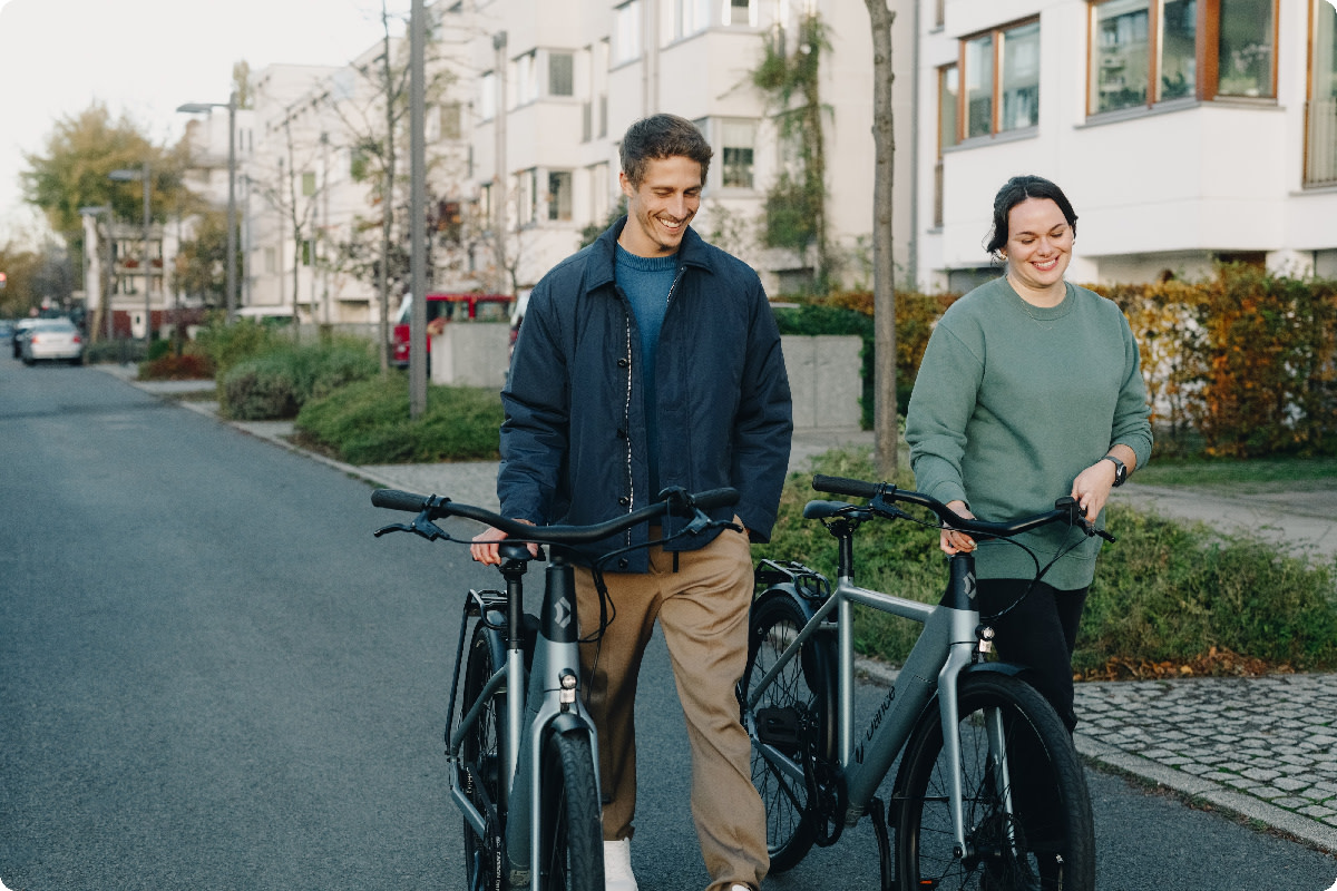 YouTube shoot - two people w/ bikes