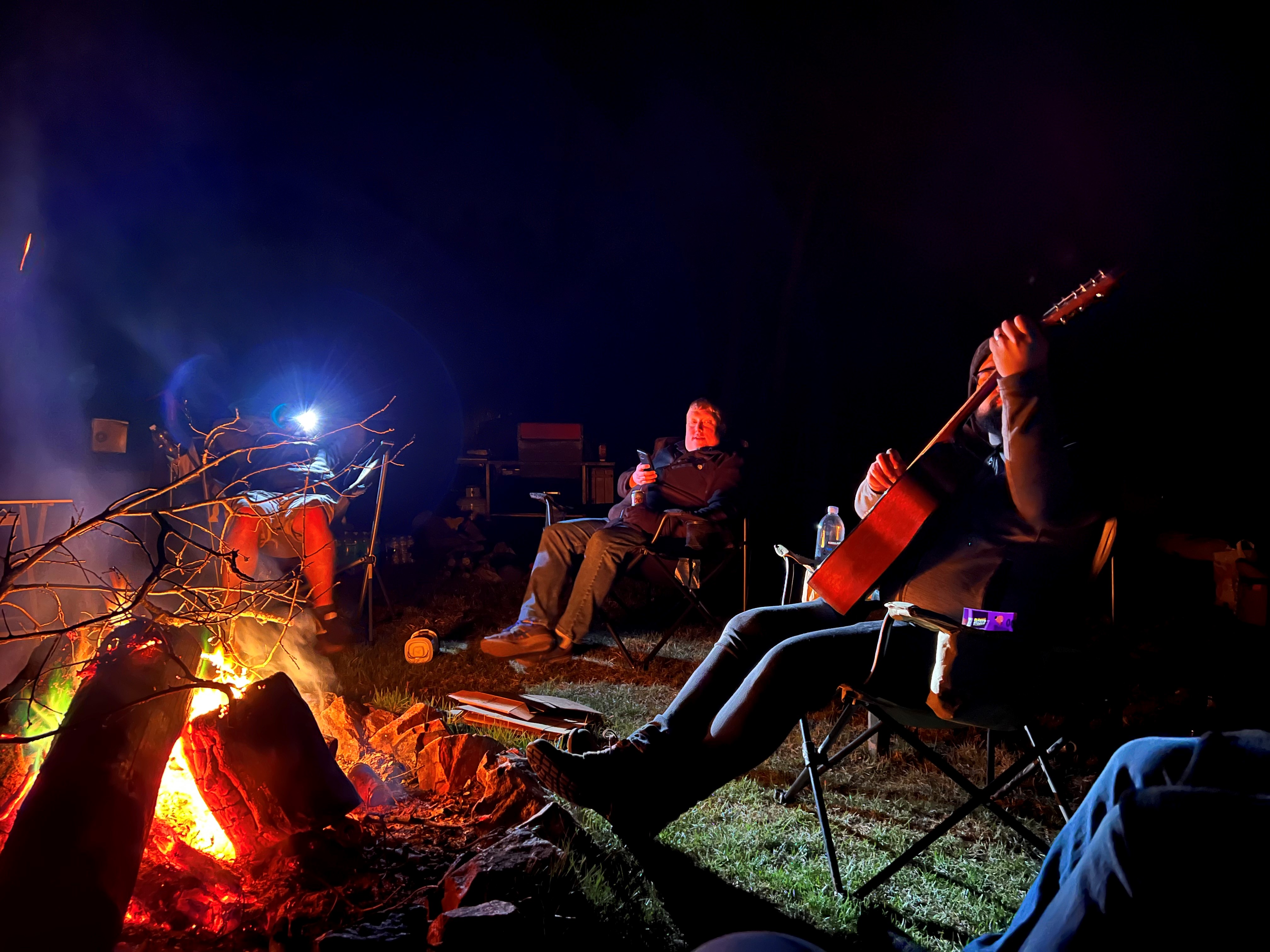 Team members unwinding together during an offsite annual retreat.