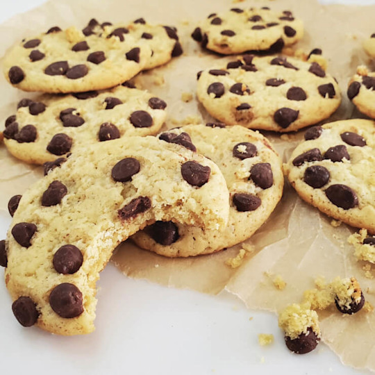 Caja chocolate chip cookies