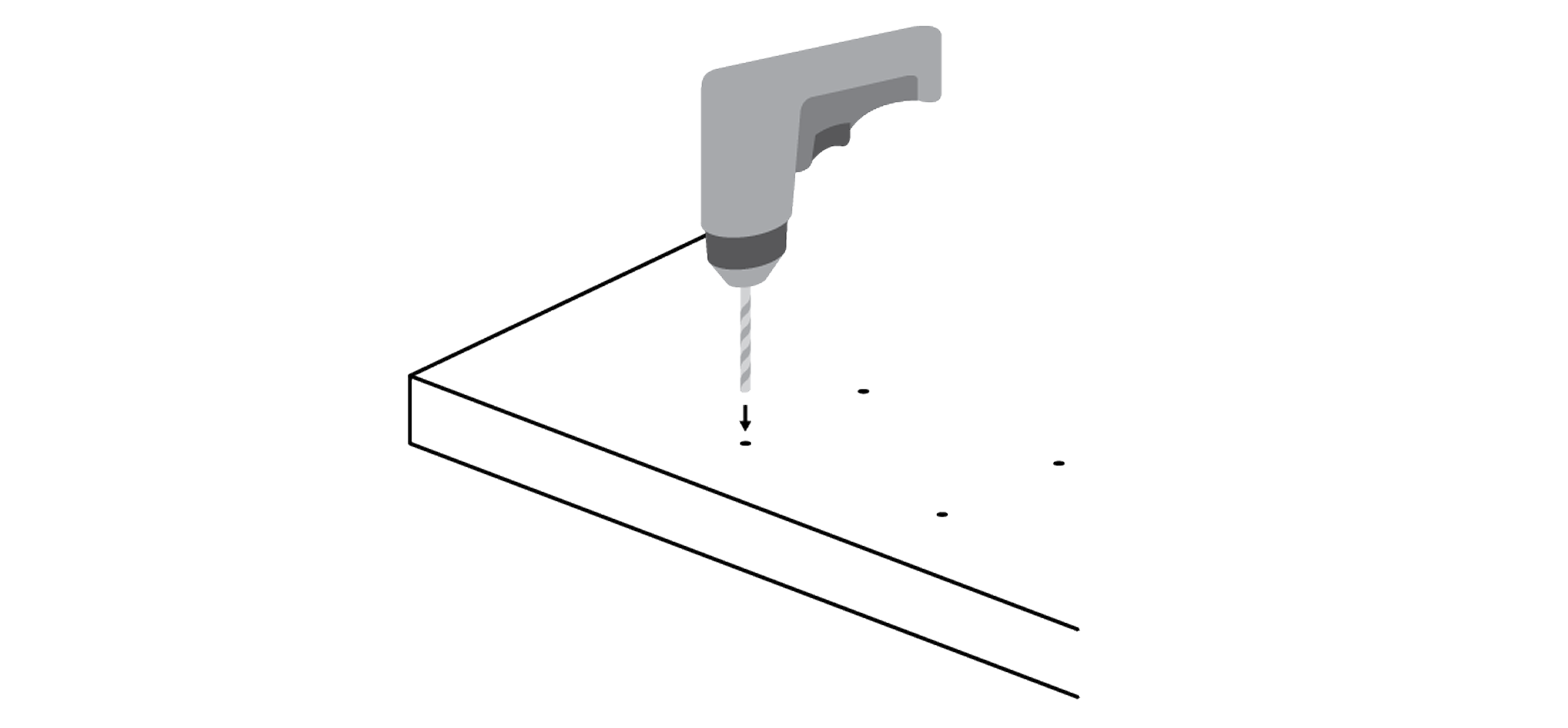 Predrill screw holes