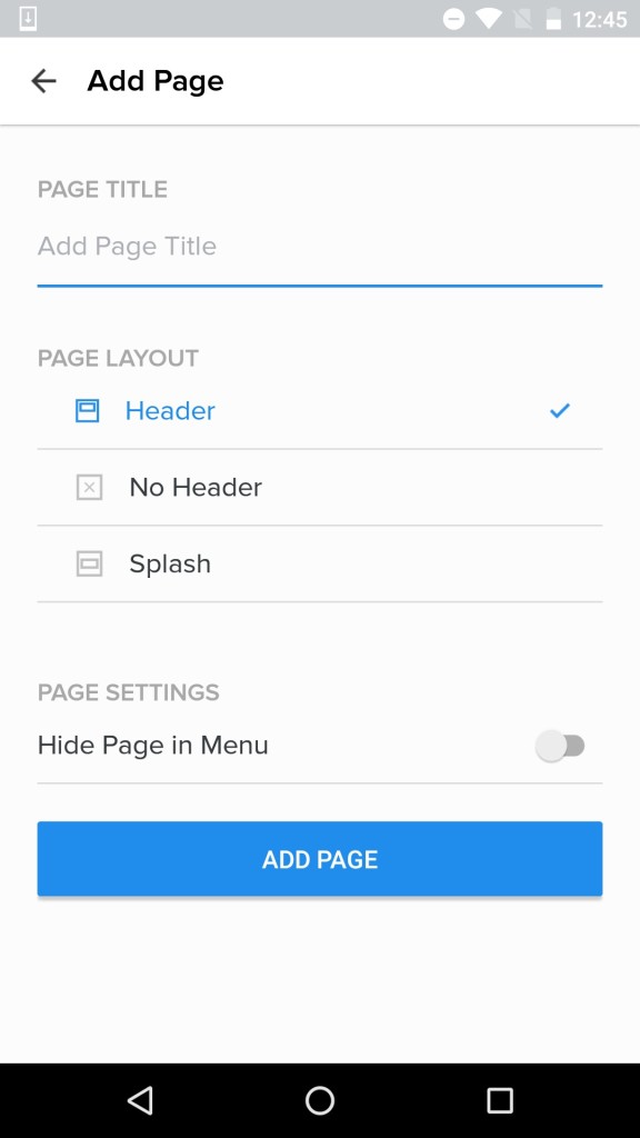 android-add-page