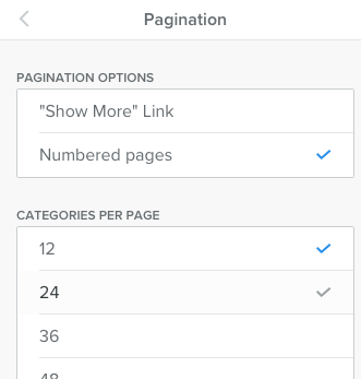 elements pagination