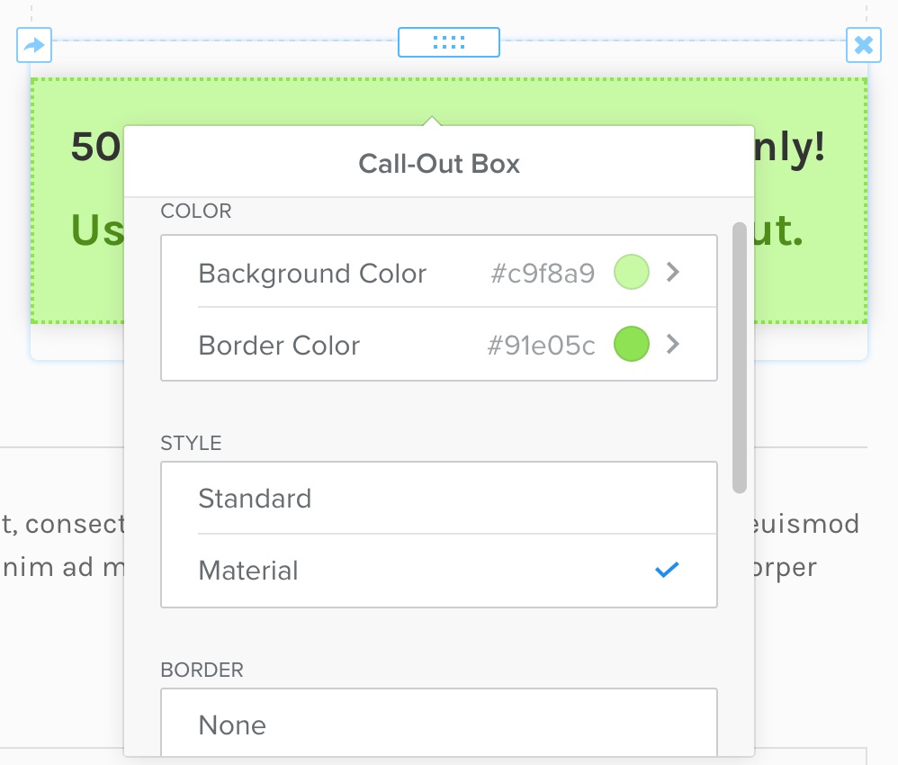 call-out-box-settings