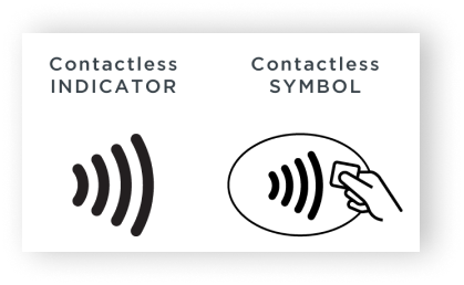 contactless indicator and symbol