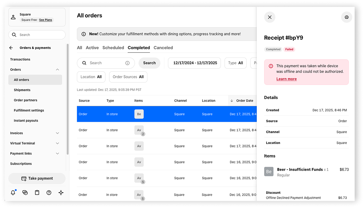 Declined-Offline-Orders-Dashboard