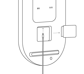 Route the power cable and plug in