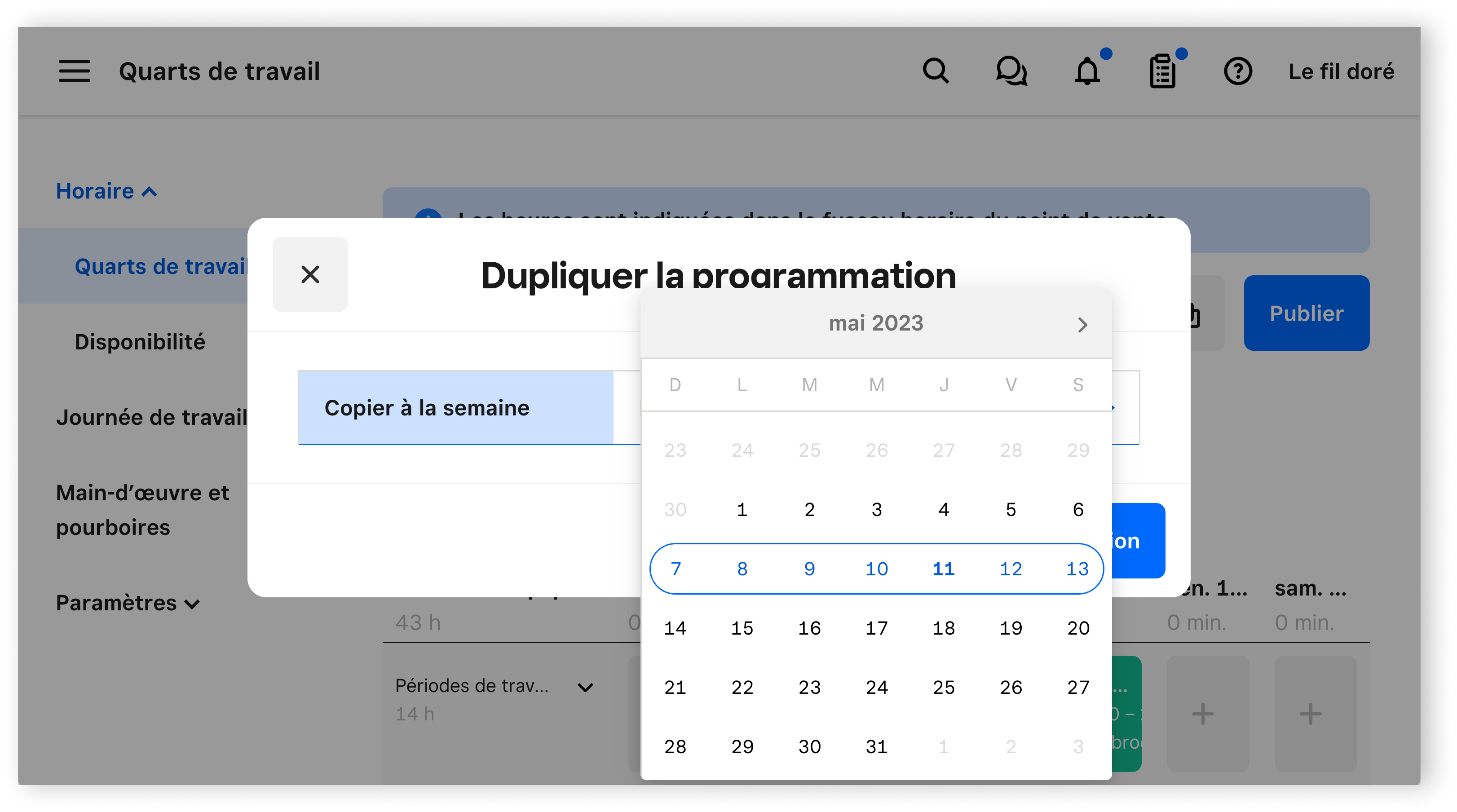 Shift Scheduling Duplicate