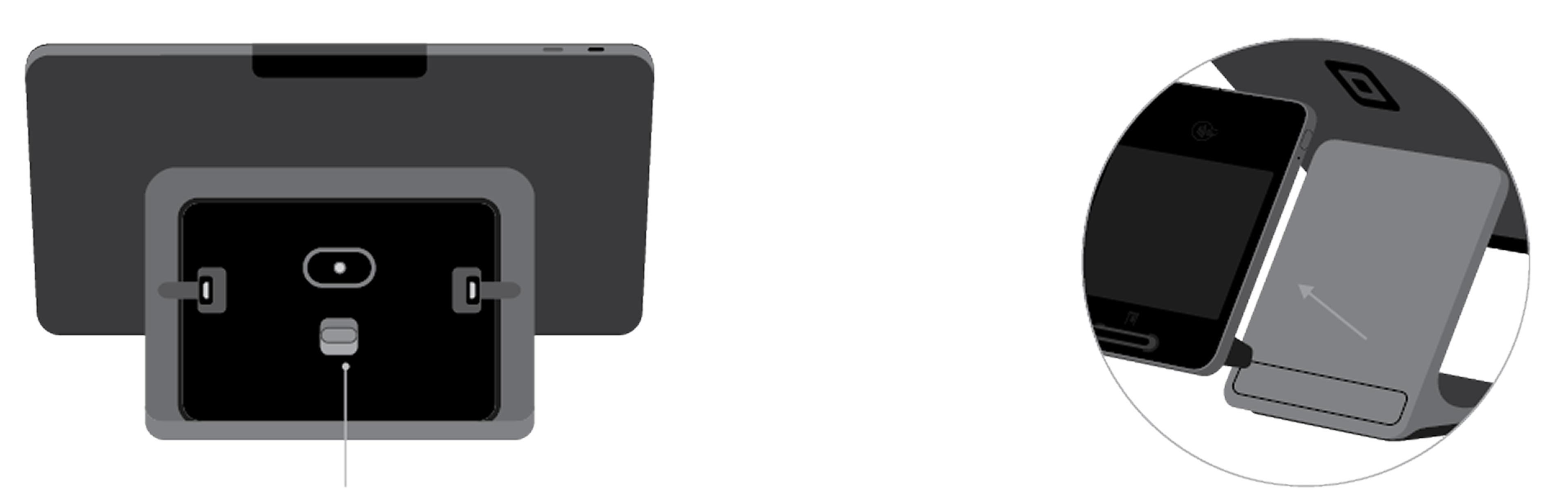 Square Register 2nd gen customer display undocking