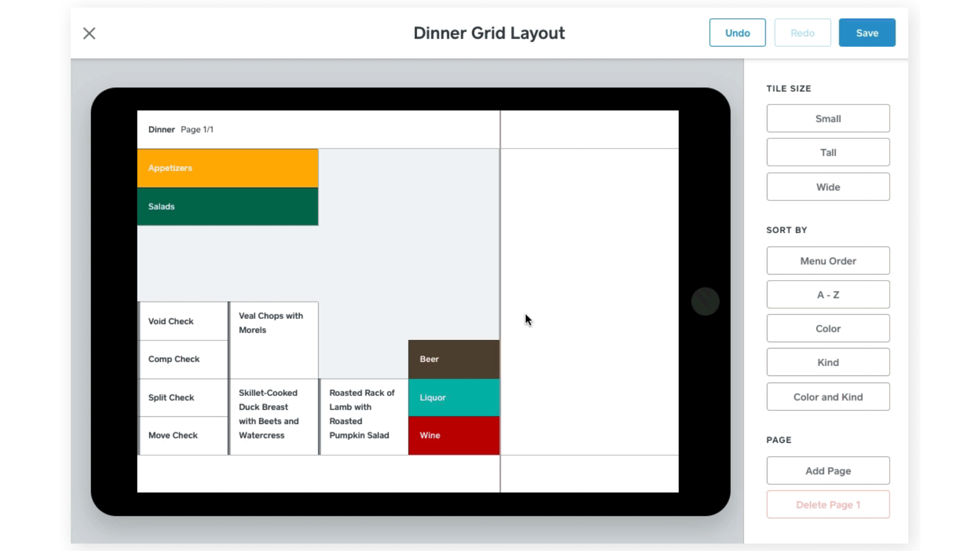 POS Layout Editor - RST - Dashboard