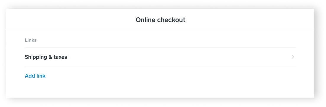 Online Checkout in Settings