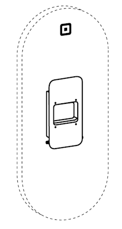 Square Kiosk wall mount
