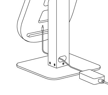 Route the power cable
