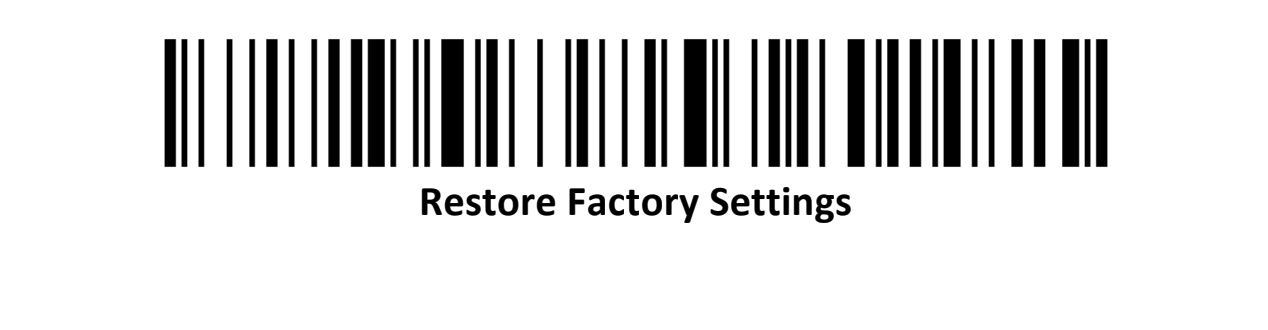 POS-Mate - Factory Reset Bar Codes - SPOS - AU