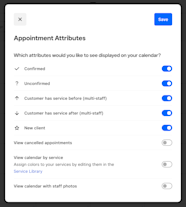 Set Up Calendar View Filters For Appointments Square Support Center US
