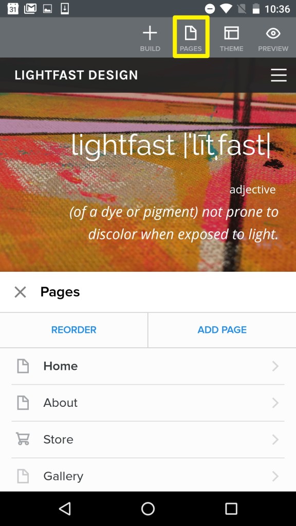 android-pages-screen