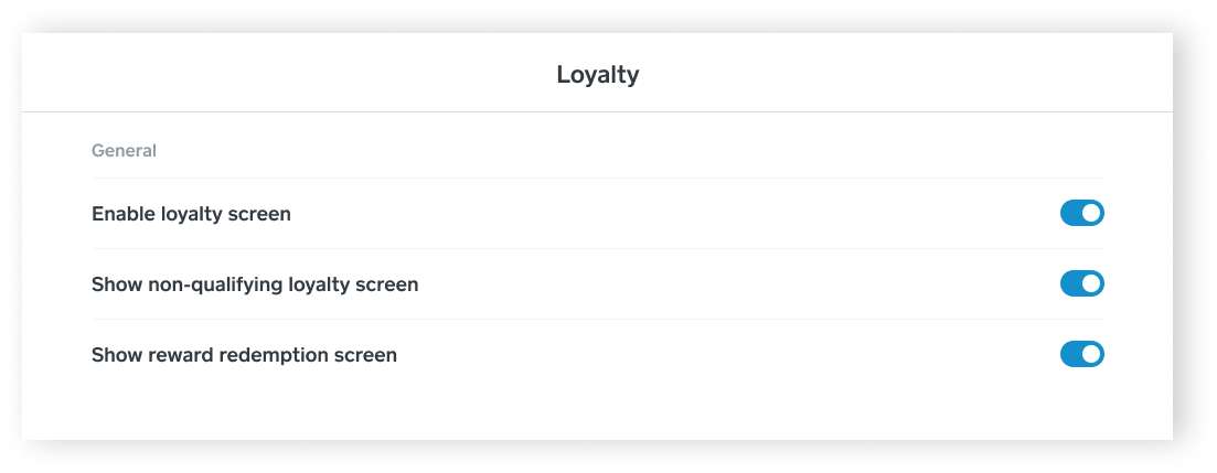 SPOS - Loyalty Settings - iPad - EN