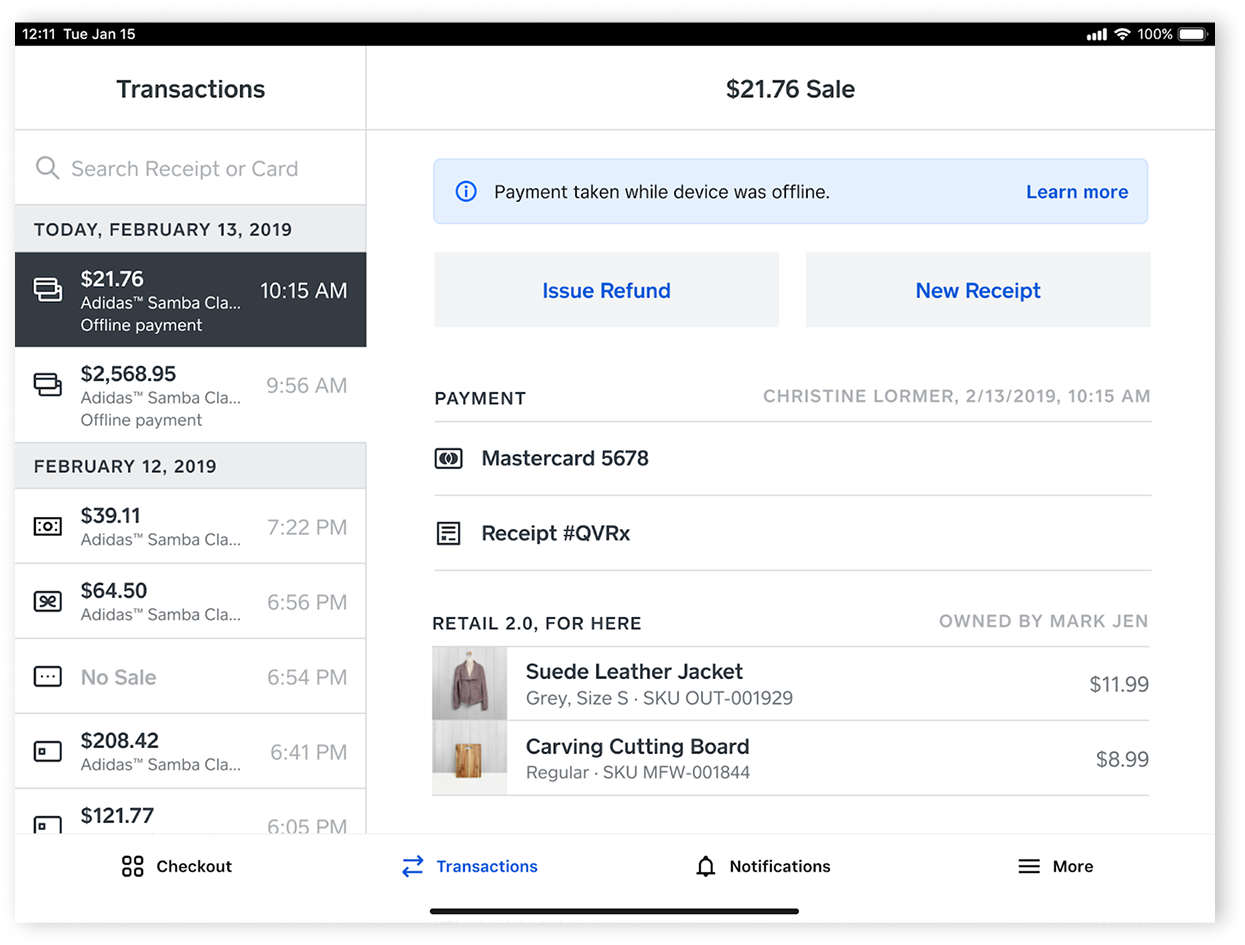 OfflinePayment-Transactions-POS