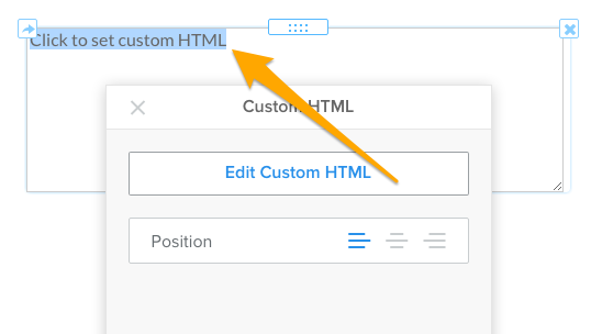 custom html