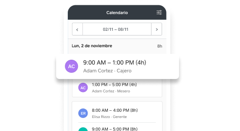 Shift Scheduling Schedule In-App