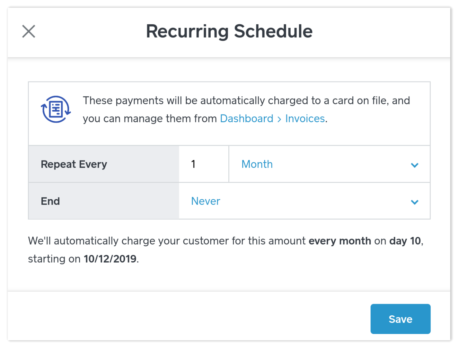 Recurring Payment Cadence
