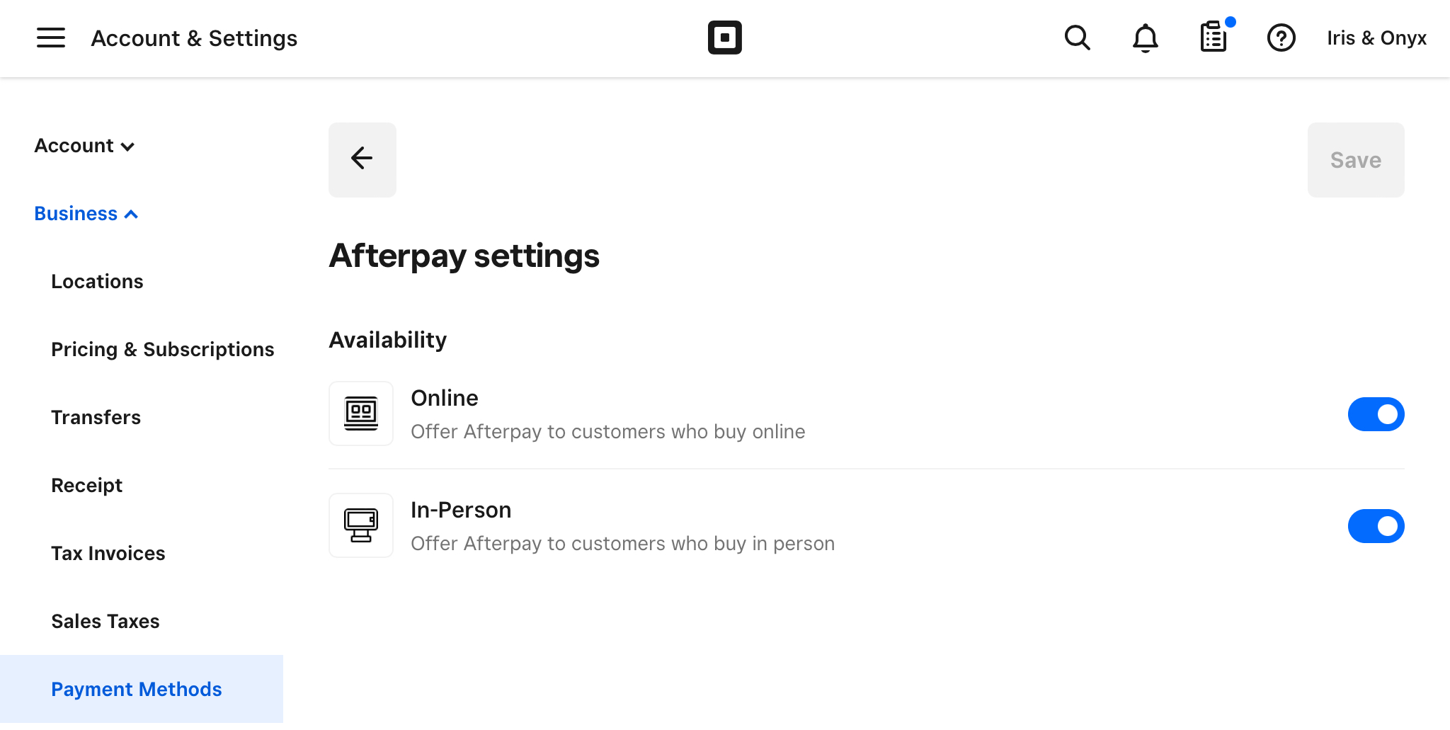 Afterpay In-Person Payments FAQ
