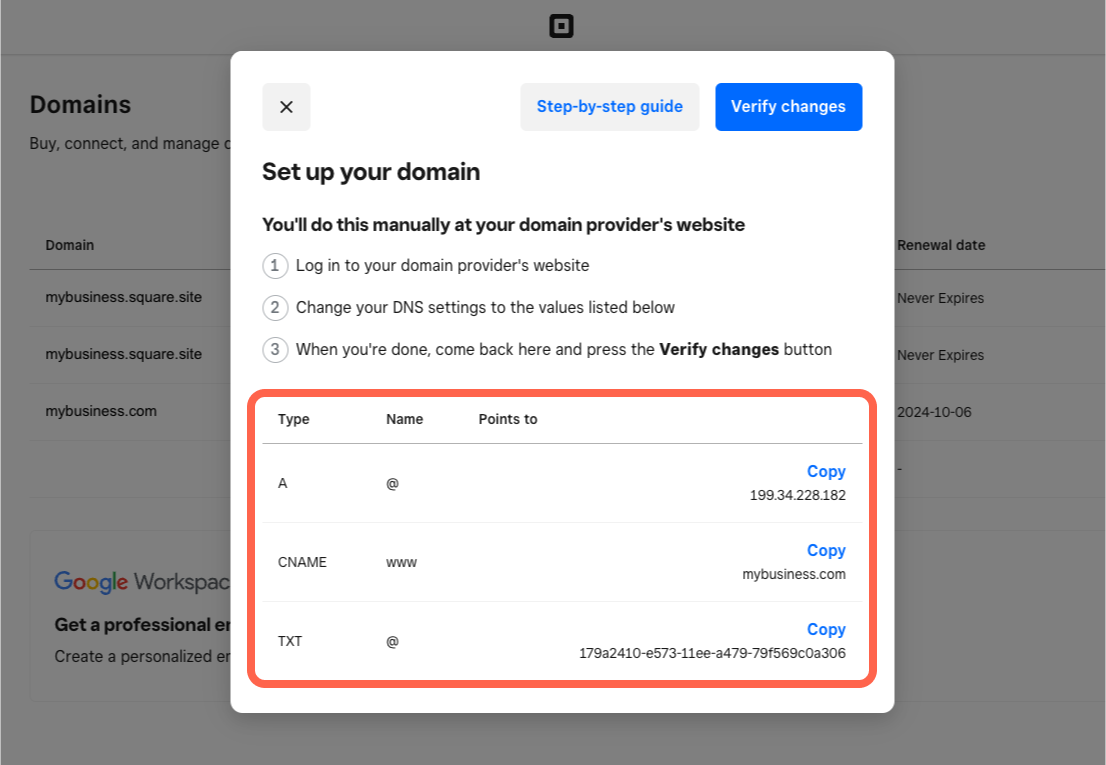 Square-Online-Manual-Domain-Connection-EN