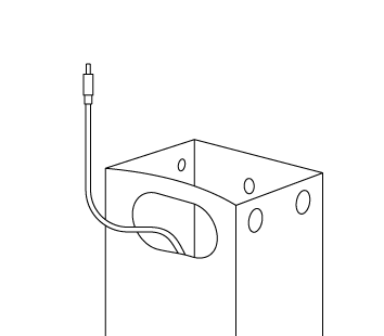 Plug cable into adapter