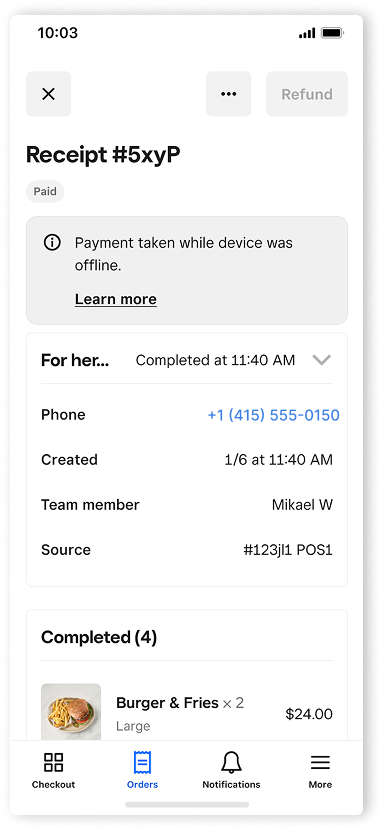 OfflinePayment-Orders-POS