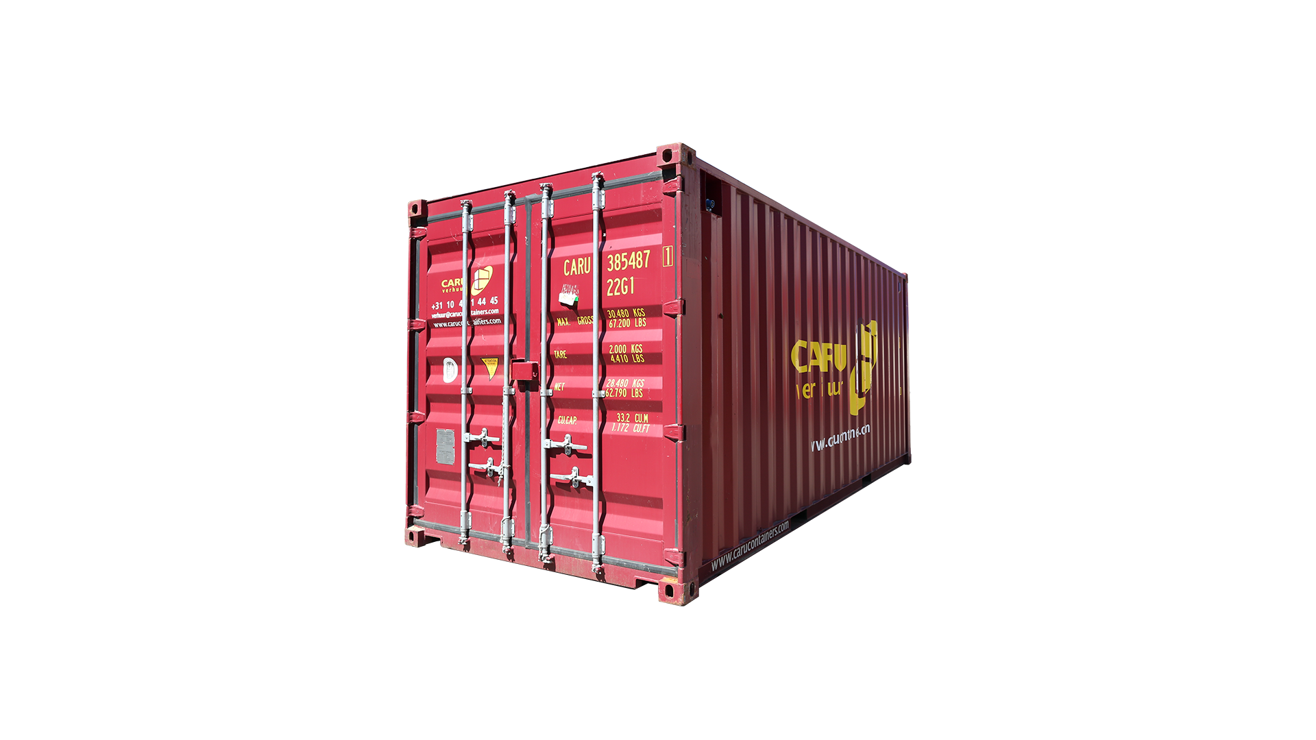 22G1 20FT STANDARD MET VERLICHTING RENT CORNER RED