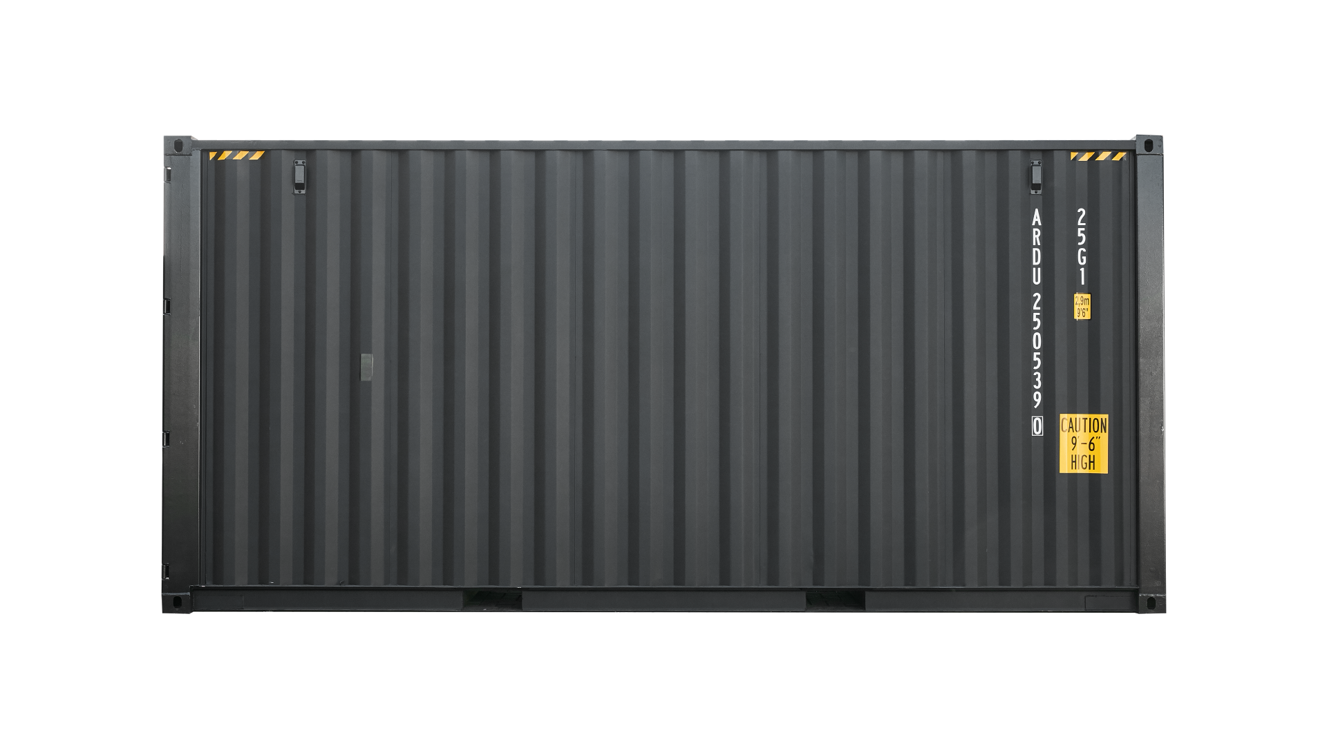 This photo is an new black 20ft high cube container