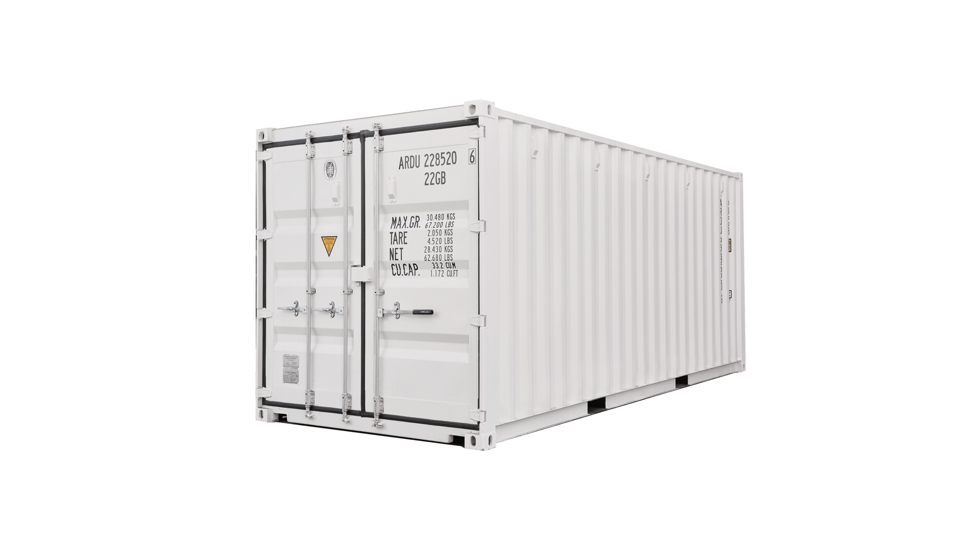 20ft Standaard Drie Deurhendels