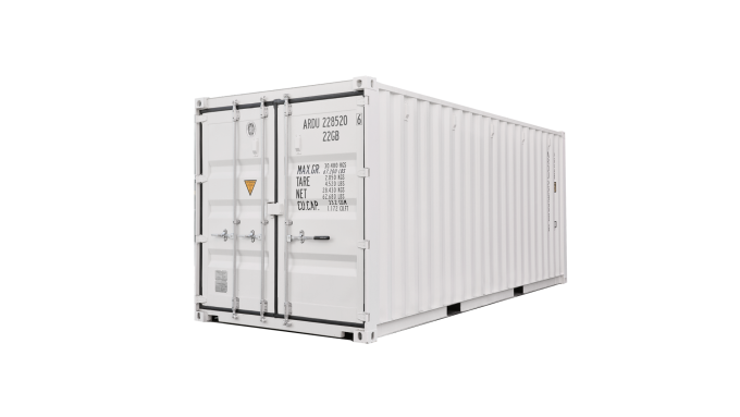 20ft Standaard Drie Deurhendels Online Kopen Caru Containers