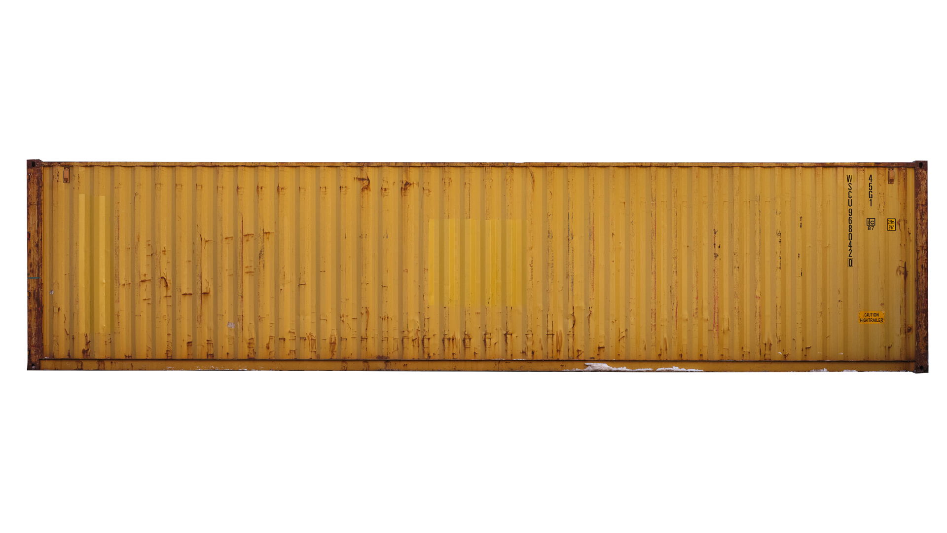 Contêiner high cube de 40 pés