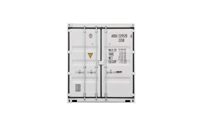 22GB 20ft standard 3 doorhandles new White Front