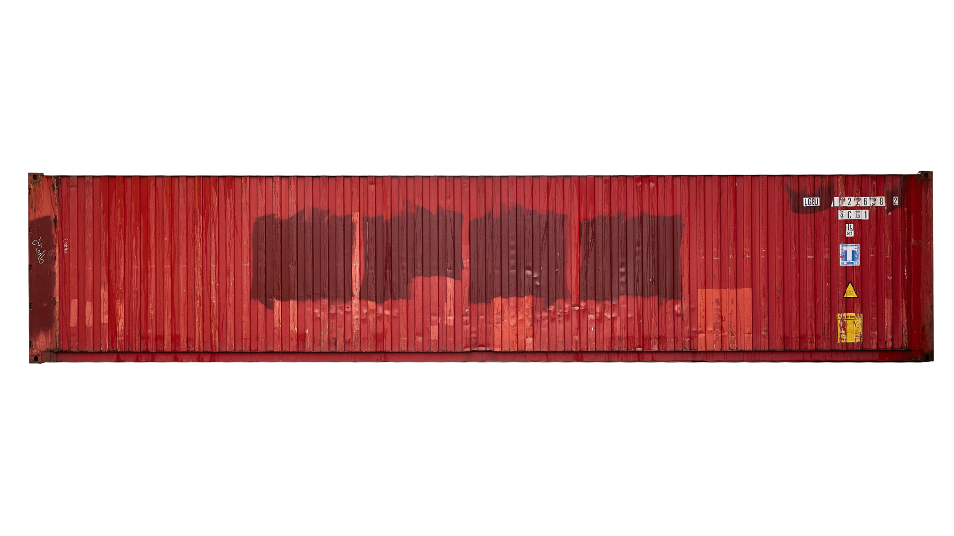 4CG1 40FT Standard pallet wide used red side