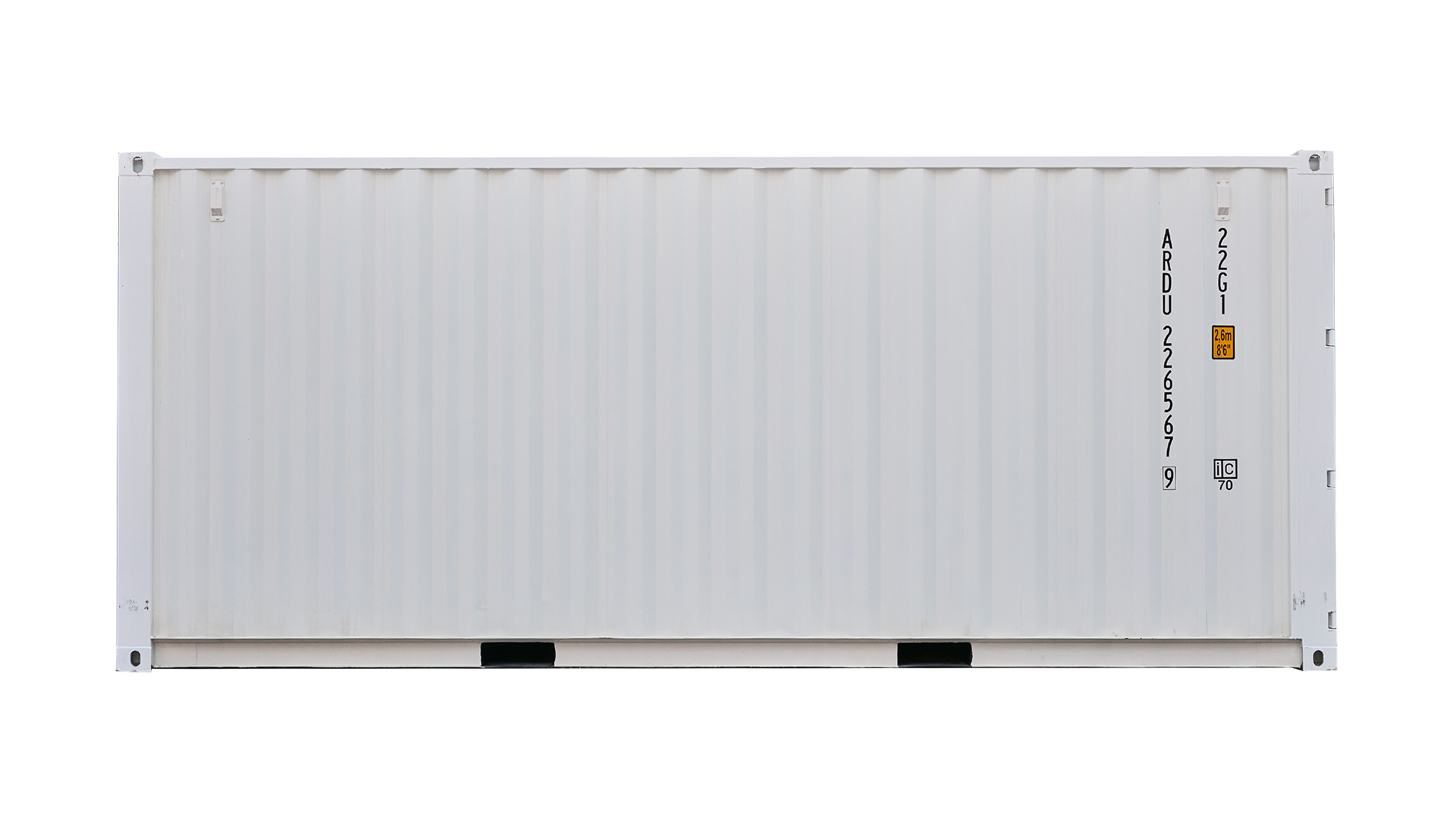 22G1 20FT Standaard new white Side