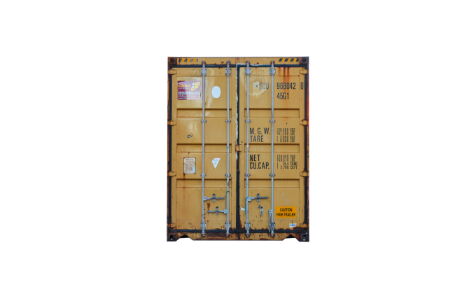 Container high cube de 40 pés