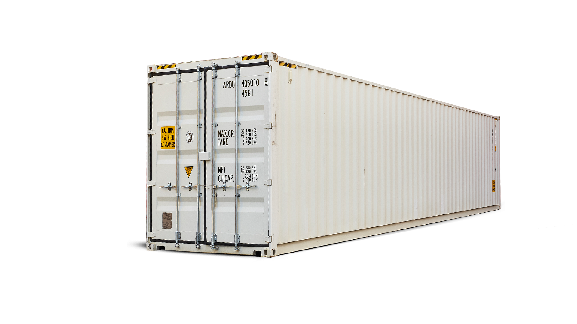 45G1 40FT HIGH CUBE NEW CORNER White shadow