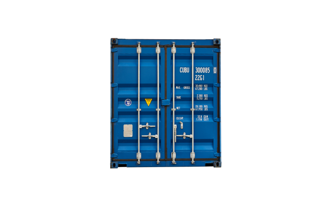 22G0 20FT double door rental blue Front