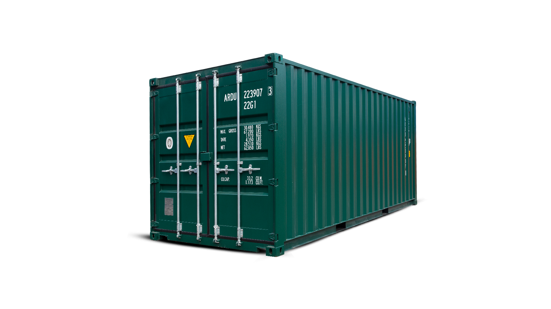 22G1 20FT Standaard new Green Corner shadow