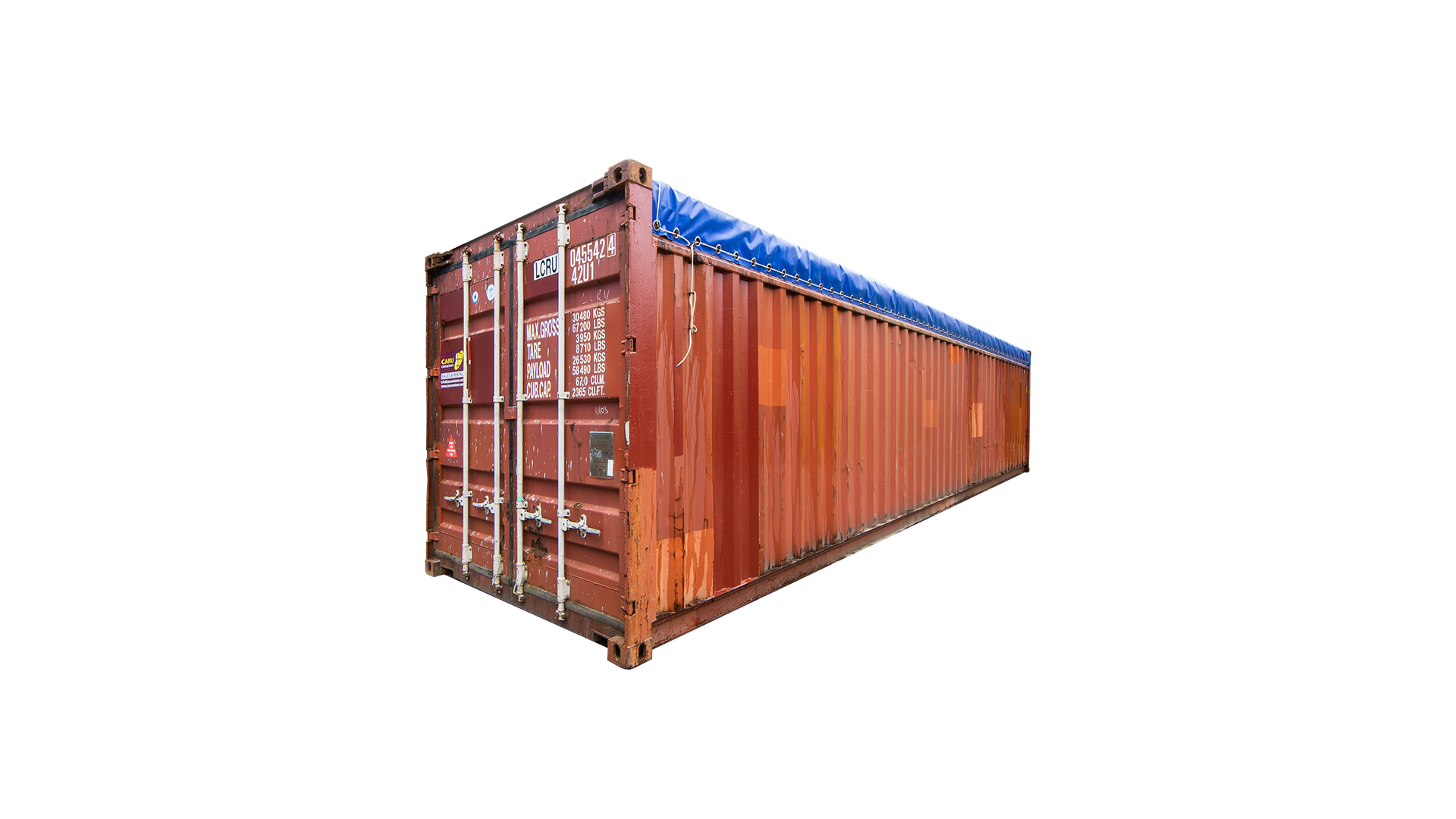 42U1 40FT Open Top Original rental Corner