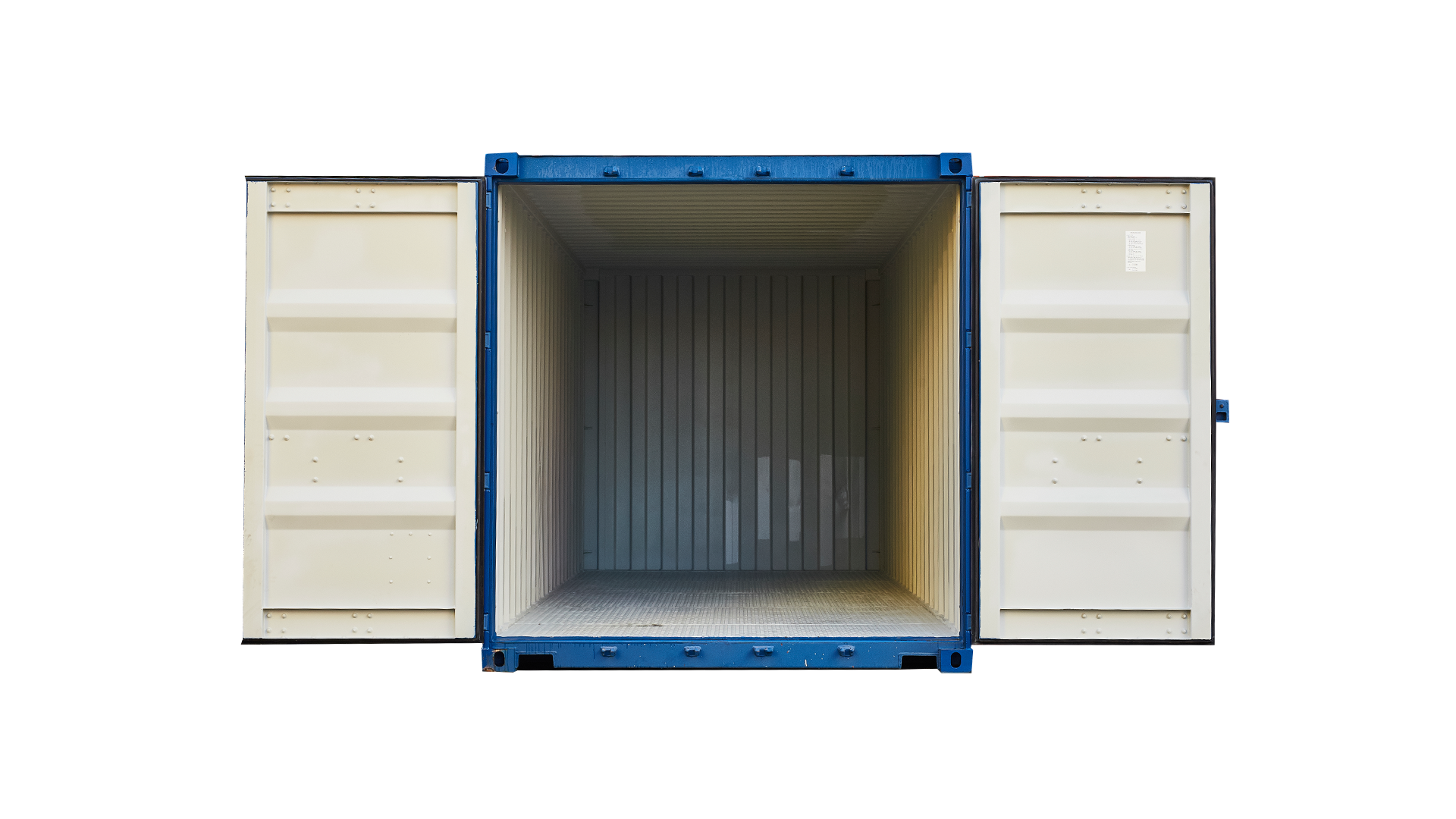 22G4 20FT Steel floor new blue open doors