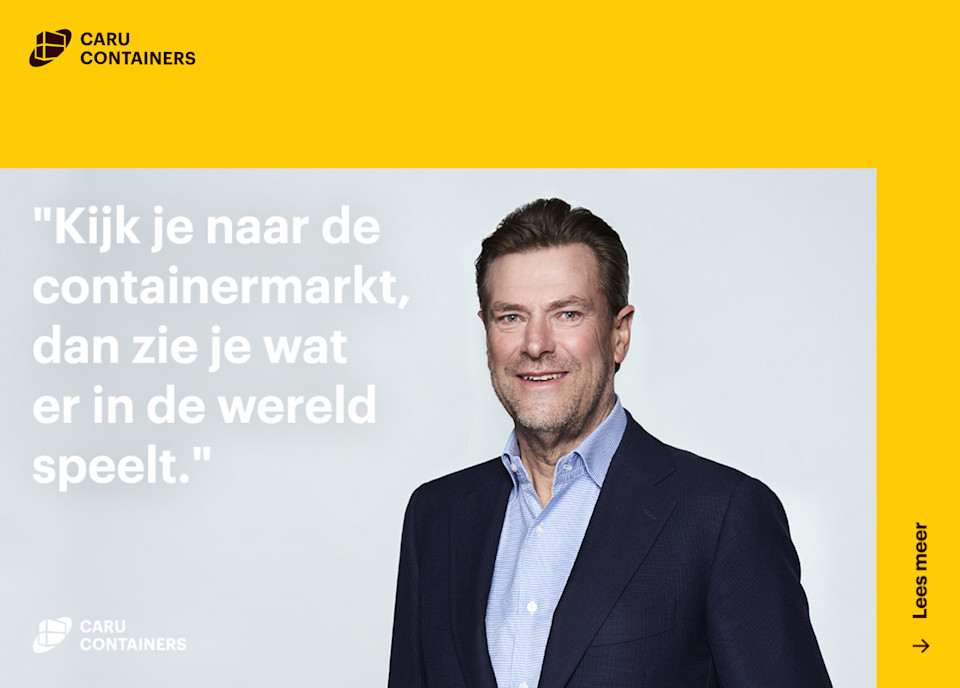 Ik wil met mijn jongelui de containermarkt blijven vernieuwen 