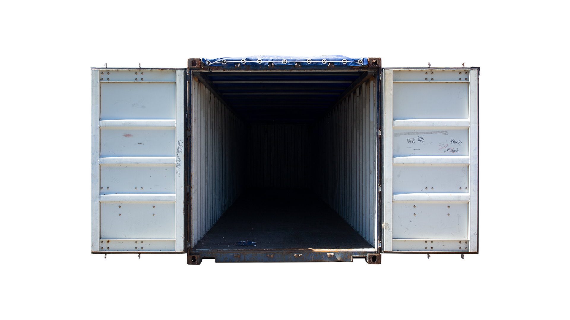 42U9 40FT OPEN TOP REBUILD USED OPEN FRONT