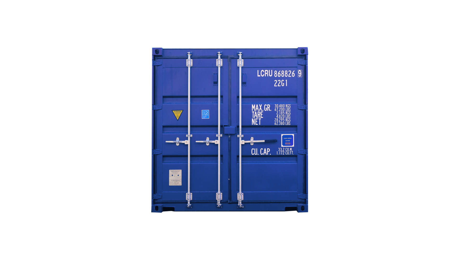 20ft Standaard Drie Deurhendels