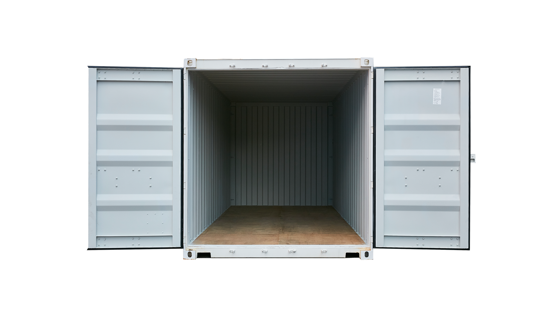 22G1 20FT Standaard new white Open Doors