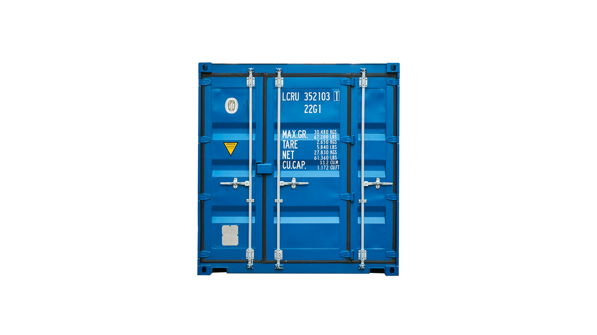 22K3 20FT Workshop new blue Front