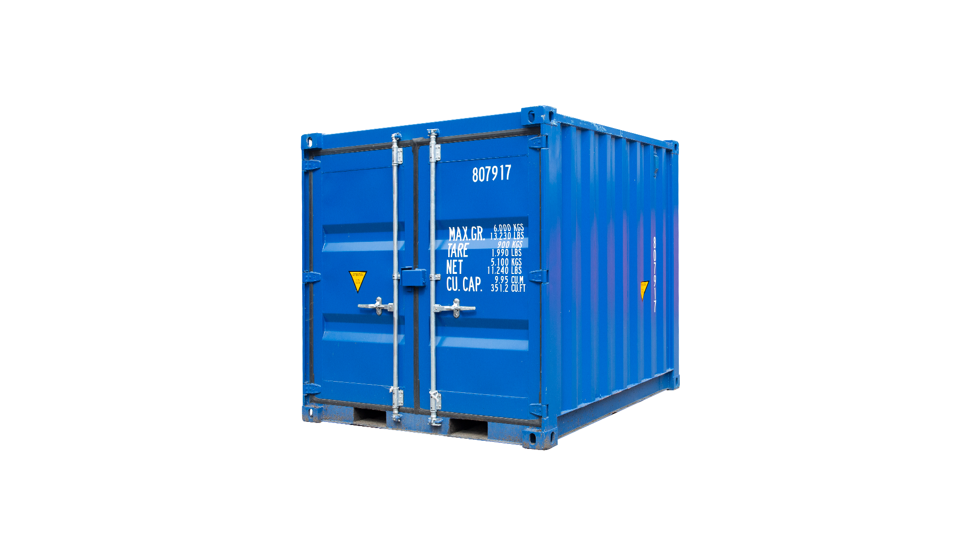 8BG4 8FT STEEL FLOOR NIEUW BLAUW corner