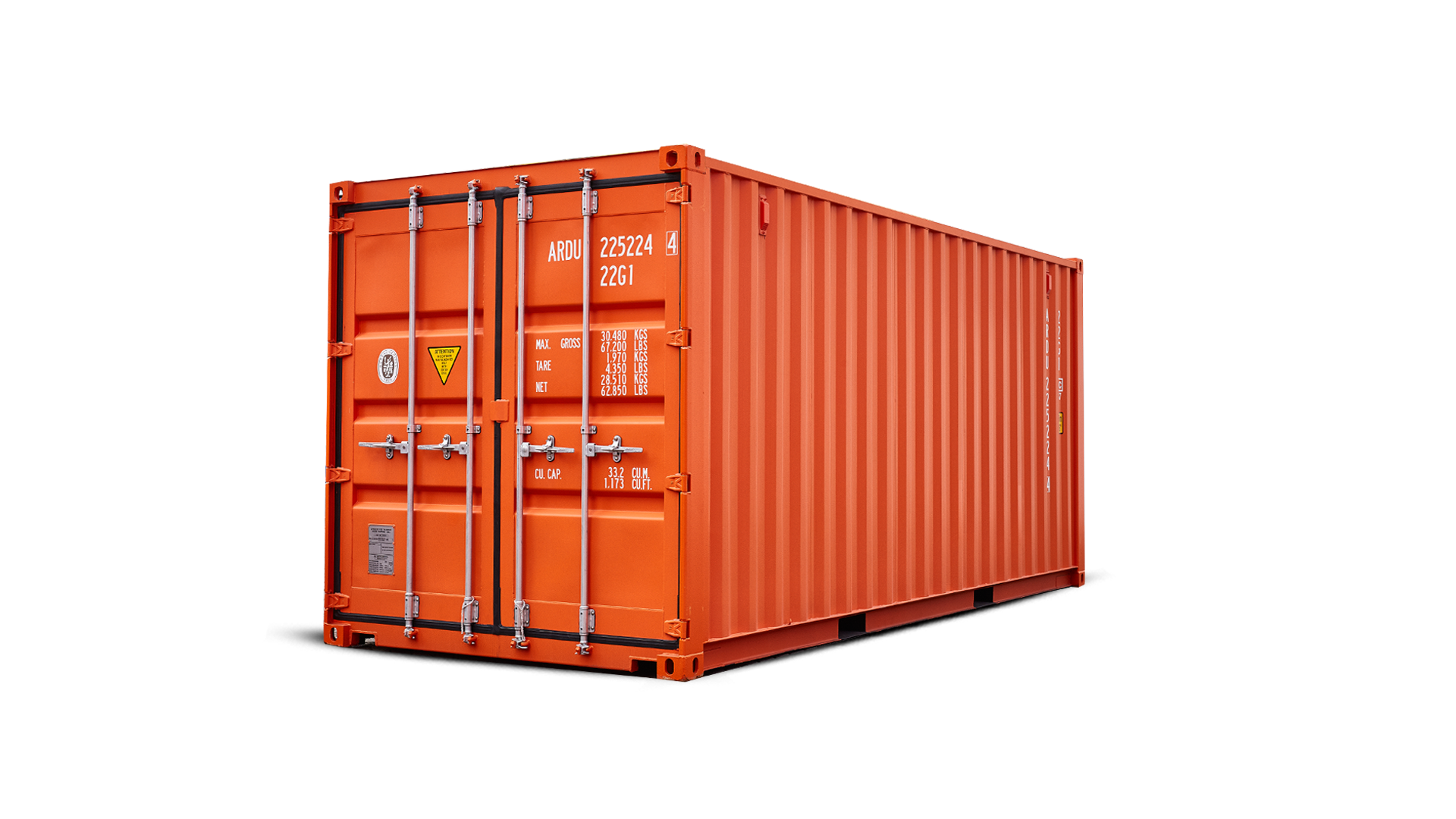 22G1 20FT Standaard new orange Corner shadow