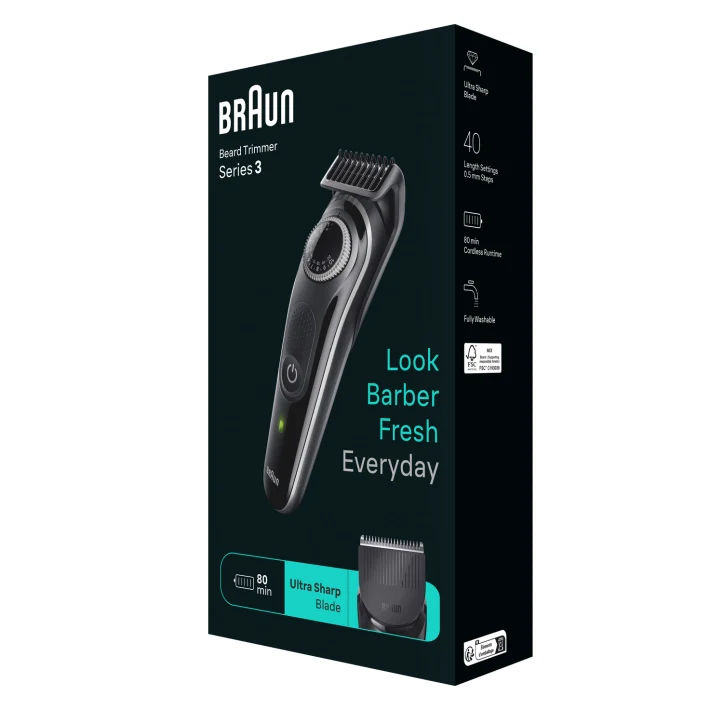 Braun Series 3 BT 3440 : Waterproof Beard trimmer for Men | Braun AE